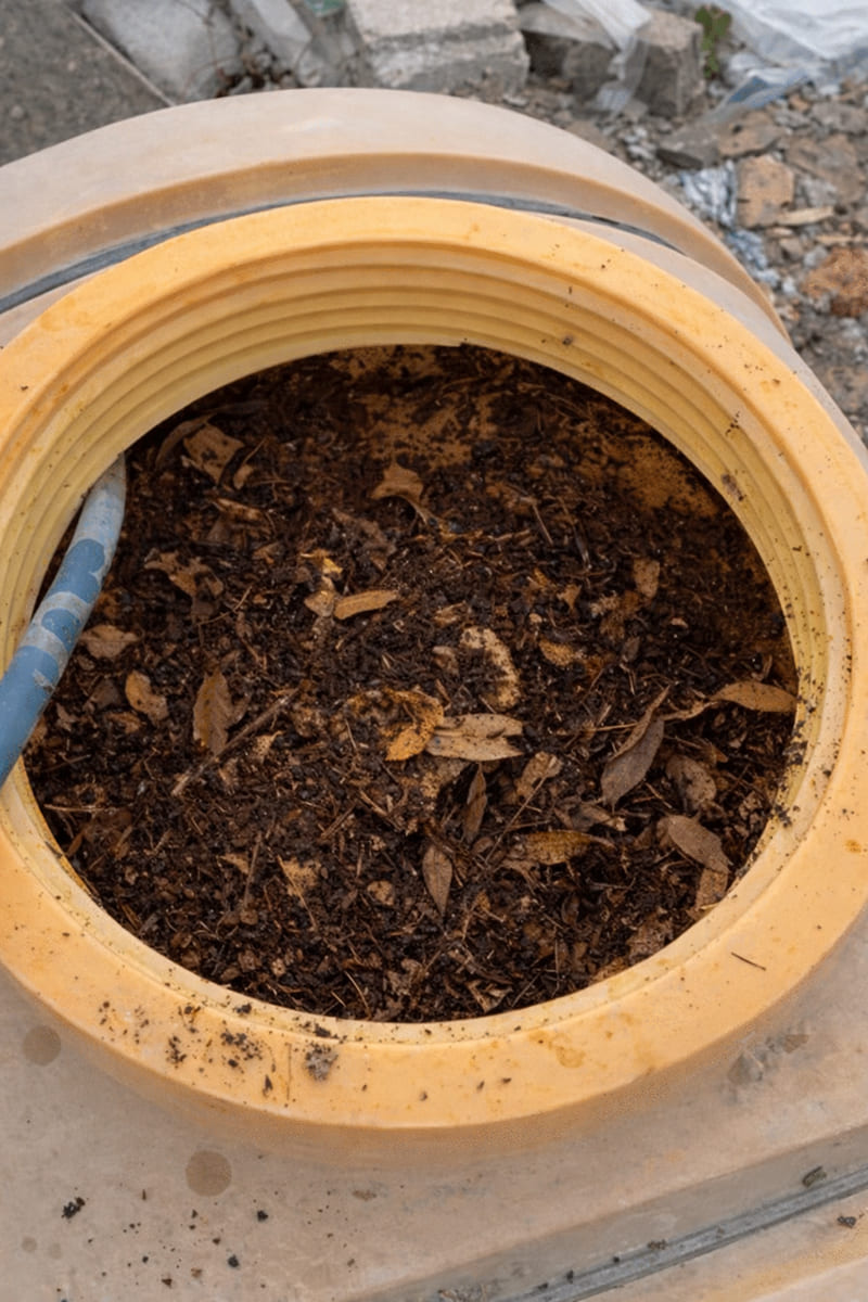 Nパワープラスを混ぜる様子