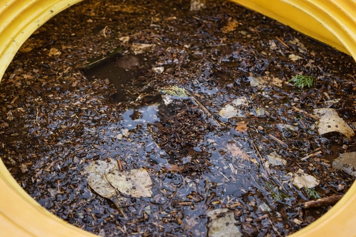 完成した腐葉土Nパワープラス液